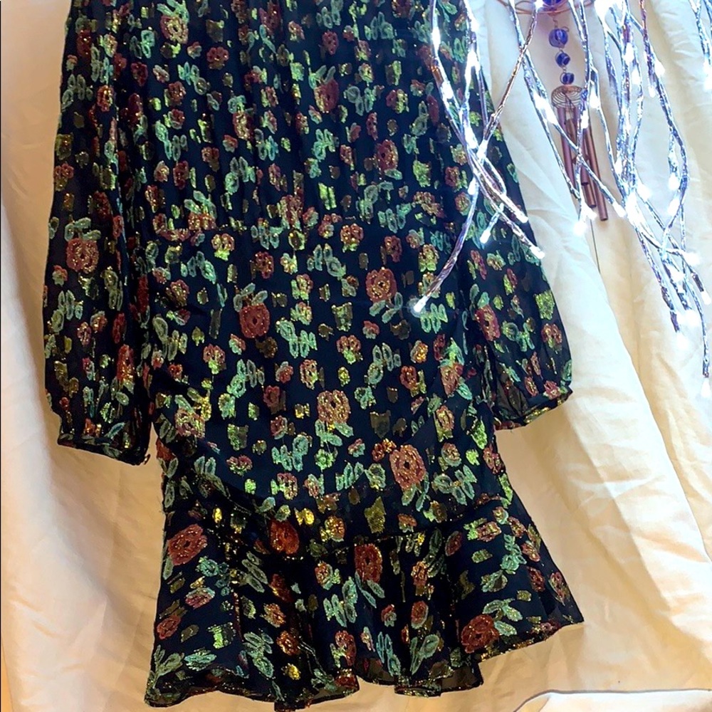 *VERONICA BEARD* ~ SILK BLEND SHIMMERY ROSE DRESS - Picture 8 of 12